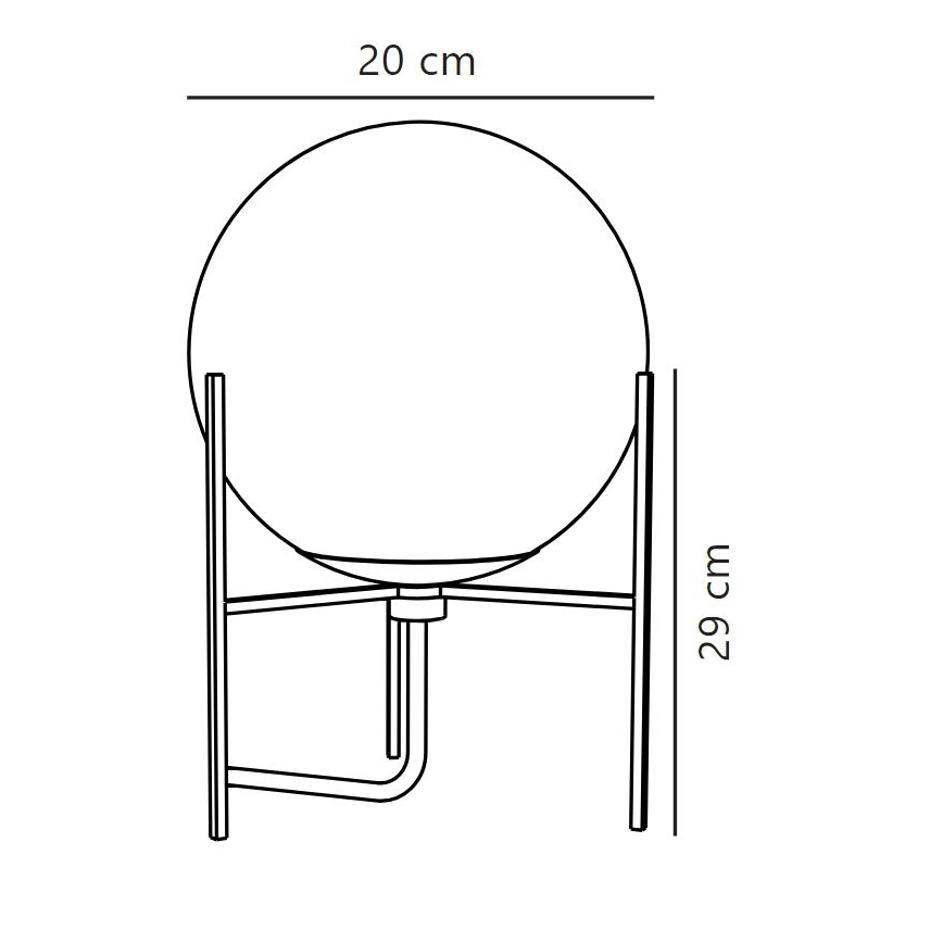 Nordlux - Candeeiro de mesa ALTON 1xE14/15W/230V