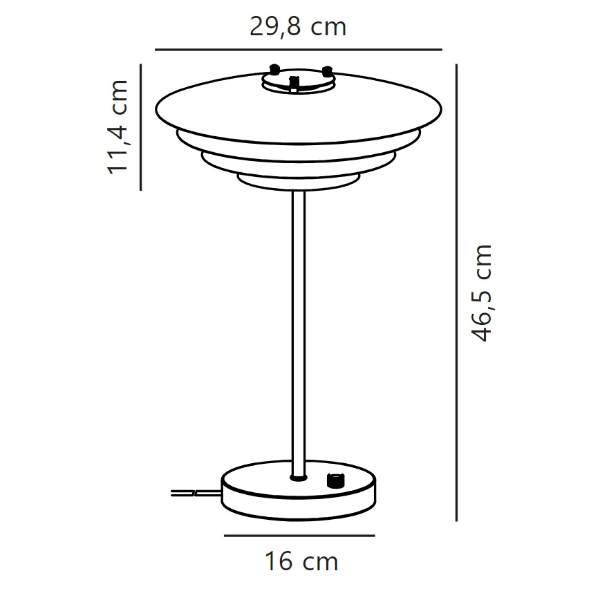 Nordlux - Candeeiro de mesa BRETAGNE 1xG9/25W/230V antracite