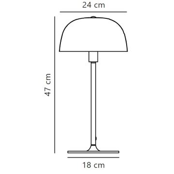 Nordlux - Candeeiro de mesa CERA 1xE14/40W/230V dourado