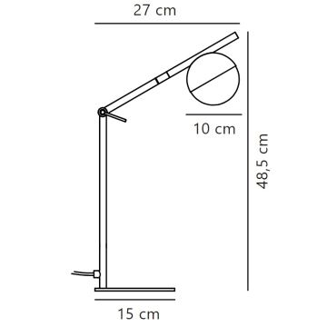 Nordlux - Candeeiro de mesa CONTINA 1xG9/5W/230V latão