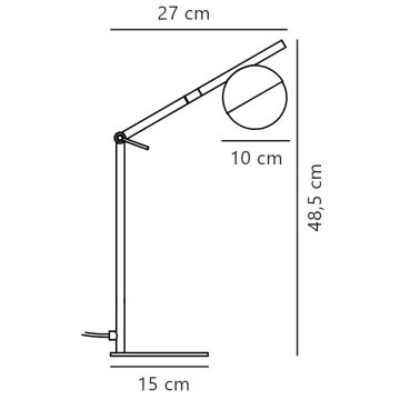 Nordlux - Candeeiro de mesa CONTINA 1xG9/5W/230V preto