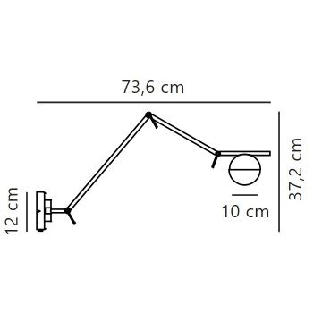 Nordlux - Candeeiro de parede CONTINA 1xG9/5W/230V latão