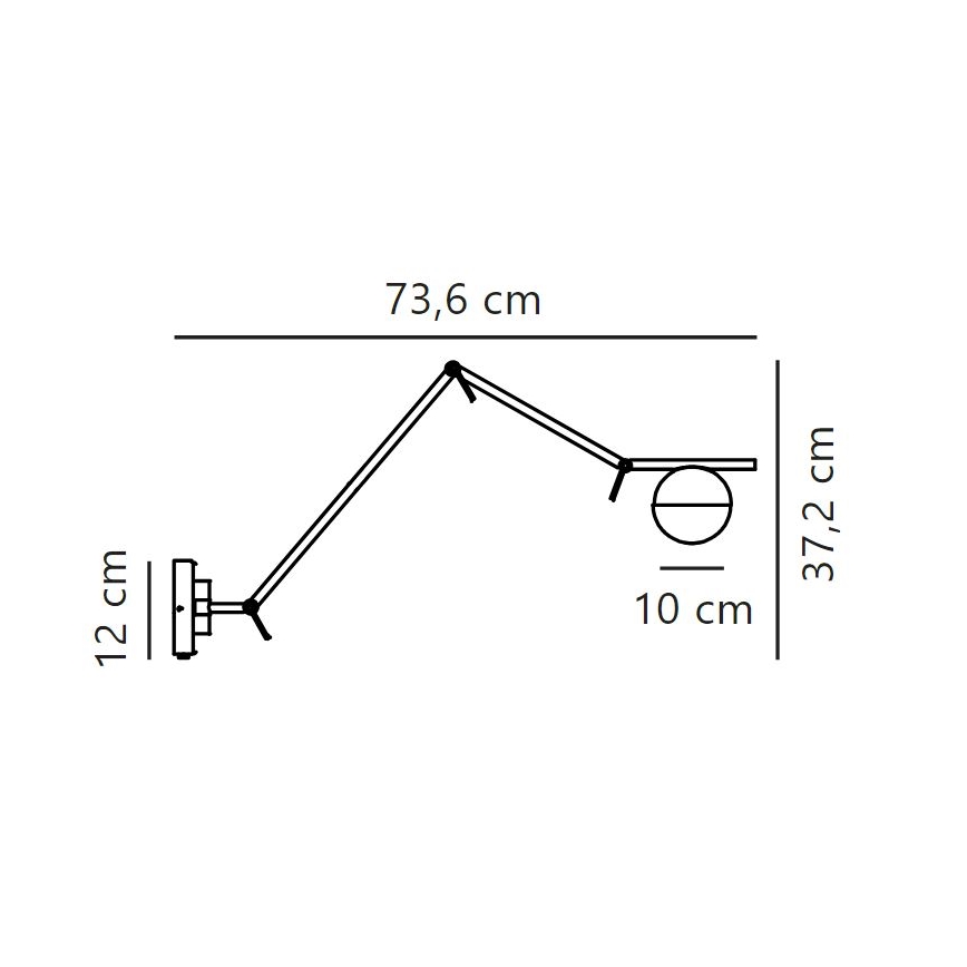 Nordlux - Candeeiro de parede CONTINA 1xG9/5W/230V latão