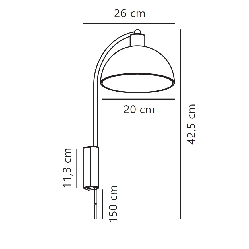 Nordlux - Candeeiro de parede ELLEN 1xE14/40W/230V branco