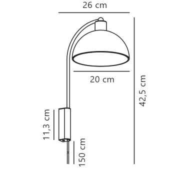 Nordlux - Candeeiro de parede ELLEN 1xE14/40W/230V cromado brilhante