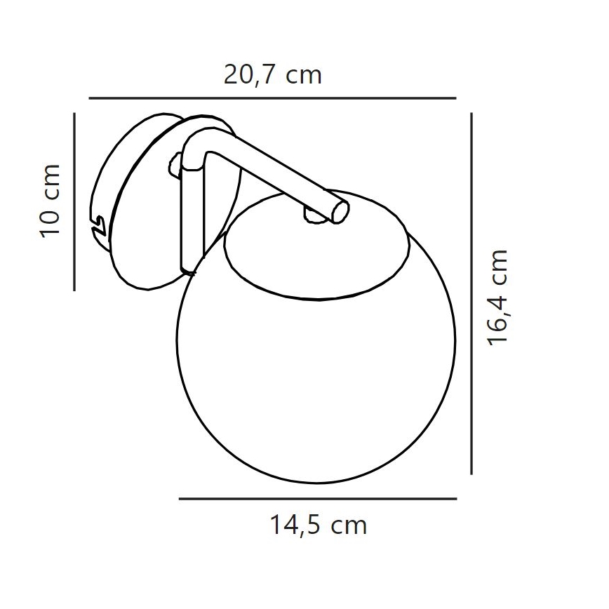 Nordlux - Candeeiro de parede GRANT 1xE14/40W/230V dourado