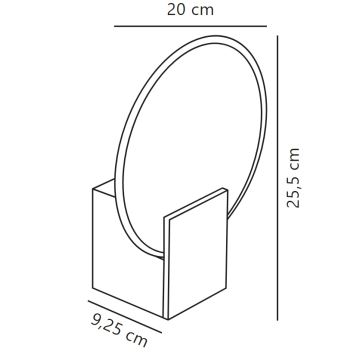 Nordlux - Candeeiro de parede LED regulável para casa de banho HESTER LED/9,5W/230V bege