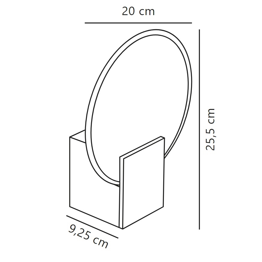 Nordlux - Candeeiro de parede LED regulável para casa de banho HESTER LED/9,5W/230V bege