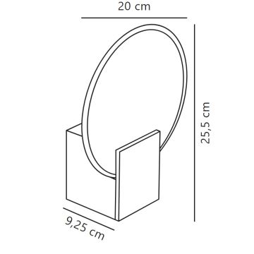 Nordlux - Candeeiro de parede LED regulável para casa de banho HESTER LED/9,5W/230V branco