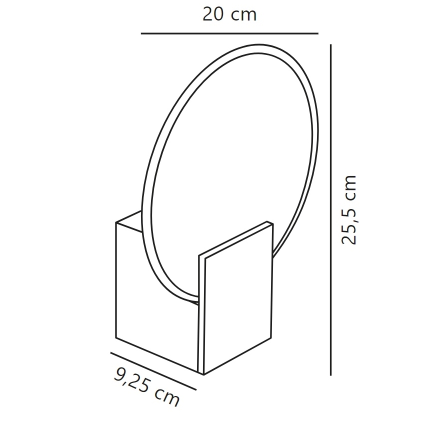 Nordlux - Candeeiro de parede LED regulável para casa de banho HESTER LED/9,5W/230V branco