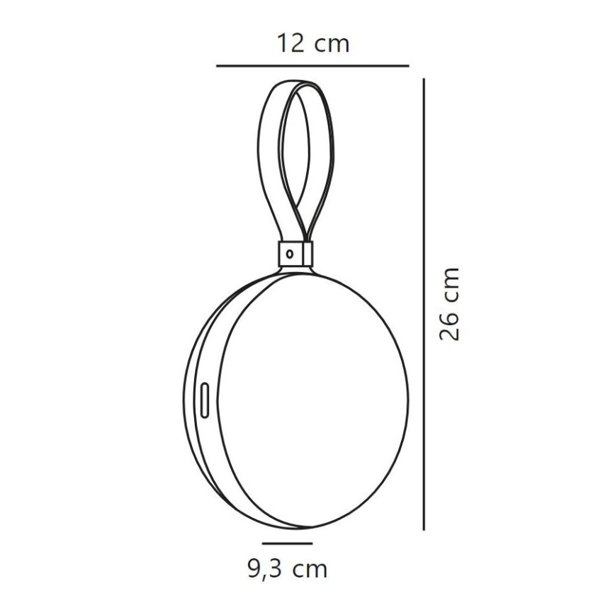 Nordlux - Candeeiro portátil de exterior regulável LED BRING TO-GO LED/1W/3,7V IP54 verde