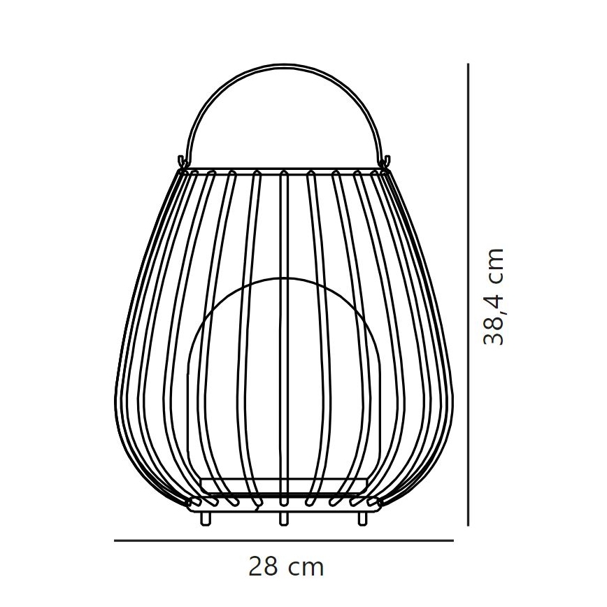 Nordlux - Candeeiro portátil de exterior regulável LED JIM TO-GO LED/3W/3,7V IP54 preto