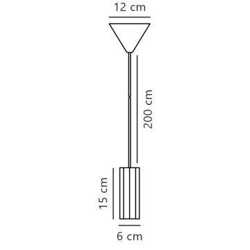 Nordlux - Candeeiro suspenso ALANIS 1xGU10/15W/230V