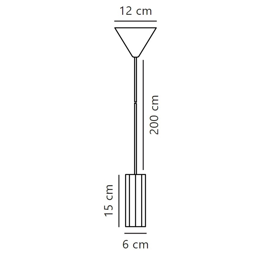 Nordlux - Candeeiro suspenso ALANIS 1xGU10/15W/230V