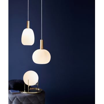 Nordlux - Candeeiro suspenso ALTON 1xE27/60W/230V branco/preto/latão