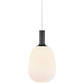 Nordlux - Candeeiro suspenso ALTON 1xE27/60W/230V branco/preto/latão