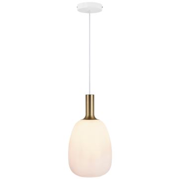 Nordlux - Candeeiro suspenso ALTON 1xE27/60W/230V branco/preto/latão