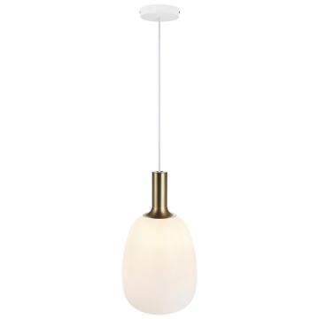 Nordlux - Candeeiro suspenso ALTON 1xE27/60W/230V branco/preto/latão