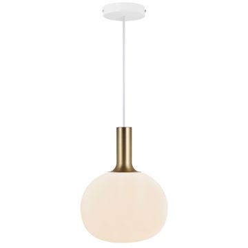 Nordlux - Candeeiro suspenso ALTON 1xE27/60W/230V branco/preto/latão