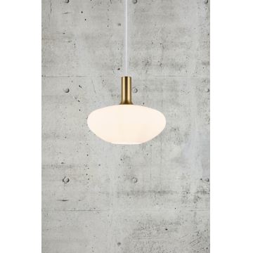 Nordlux - Candeeiro suspenso ALTON 1xE27/60W/230V branco/preto/latão