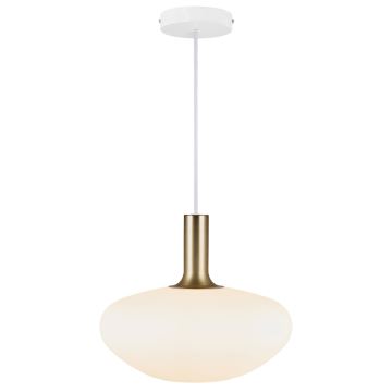 Nordlux - Candeeiro suspenso ALTON 1xE27/60W/230V branco/preto/latão