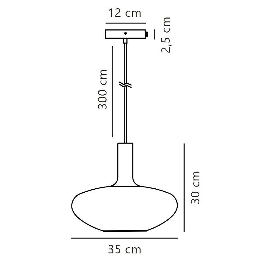 Nordlux - Candeeiro suspenso ALTON 1xE27/60W/230V branco/preto/latão