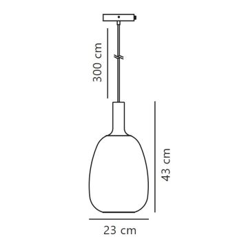 Nordlux - Candeeiro suspenso ALTON 1xE27/60W/230V preto