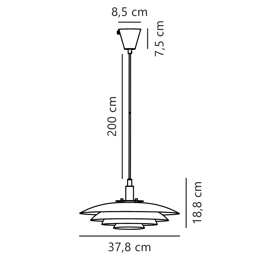 Nordlux - Candeeiro suspenso BRETAGNE 1xG9/25W/230V branco