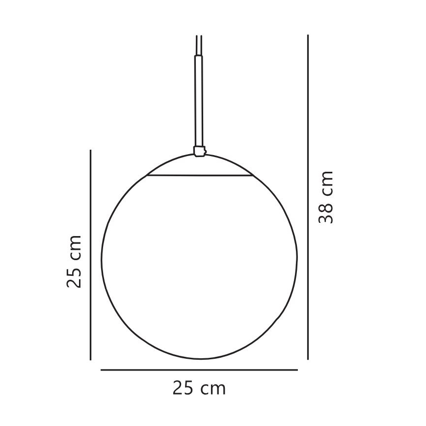 Nordlux - Candeeiro suspenso CAFE 1xE27/25W/230V diâmetro 25 cm