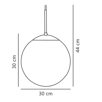 Nordlux - Candeeiro suspenso CAFE 1xE27/25W/230V diâmetro 30 cm