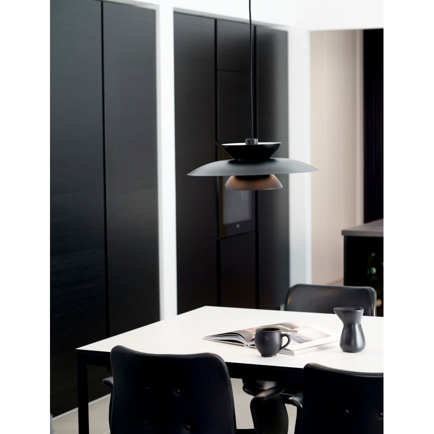 Nordlux - Candeeiro suspenso CARMEN 1xE27/40W/230V preto