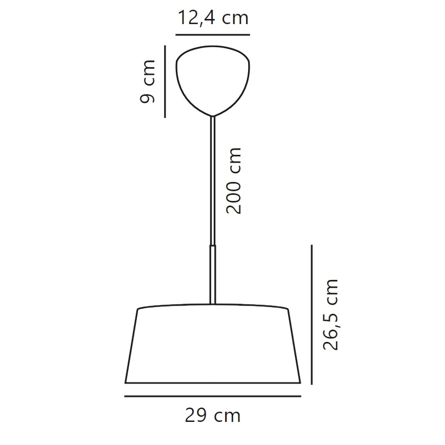 Nordlux - Candeeiro suspenso CLASI 3xE14/10W/230V diâmetro 29 cm