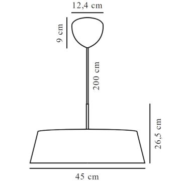 Nordlux - Candeeiro suspenso CLASI 3xE14/15W/230V diâmetro 45 cm