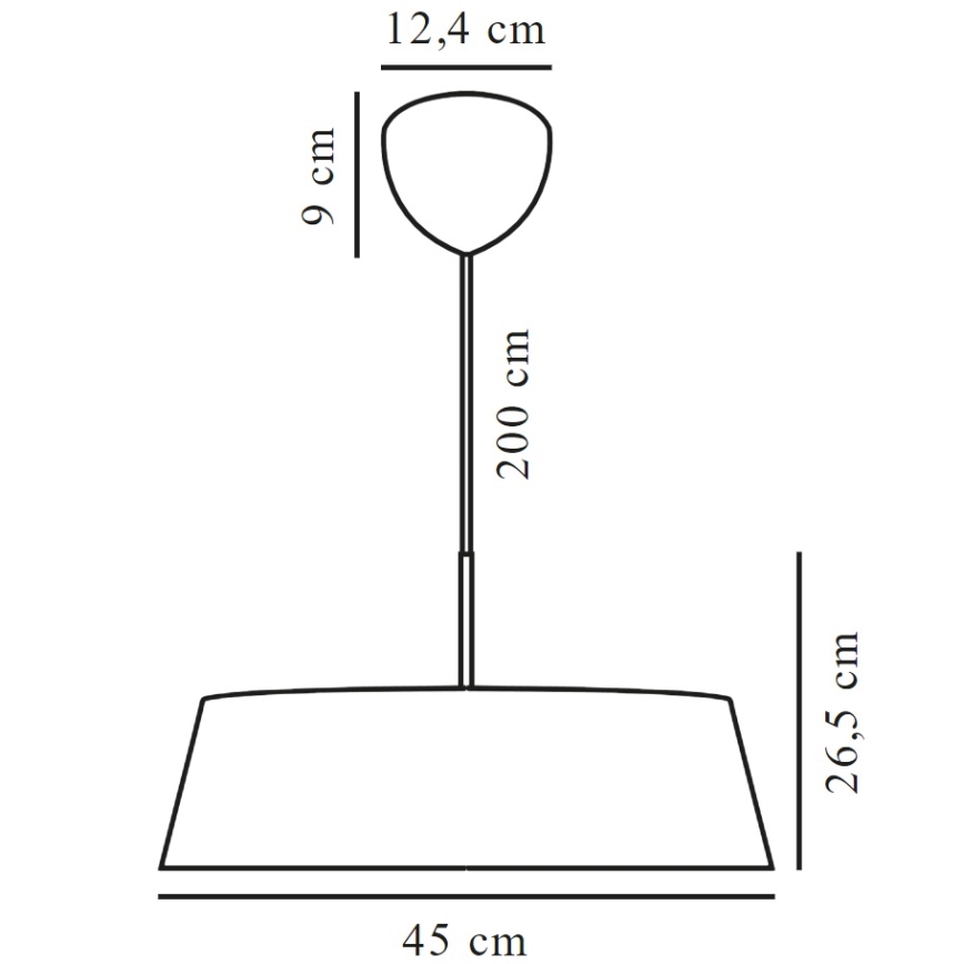 Nordlux - Candeeiro suspenso CLASI 3xE14/15W/230V diâmetro 45 cm