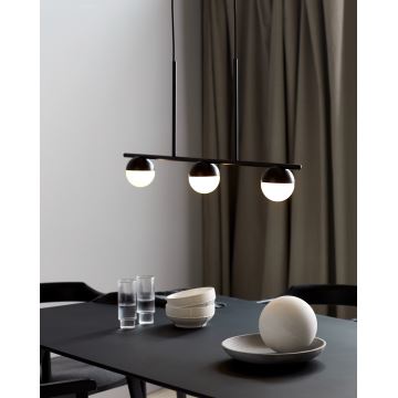 Nordlux - Candeeiro suspenso CONTINA 3xG9/5W/230V preto