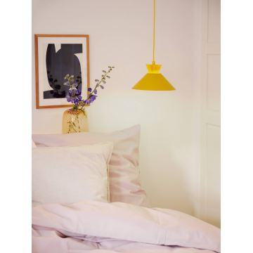 Nordlux - Candeeiro suspenso DIAL 1xE27/40W/230V diâmetro 25 cm amarelo