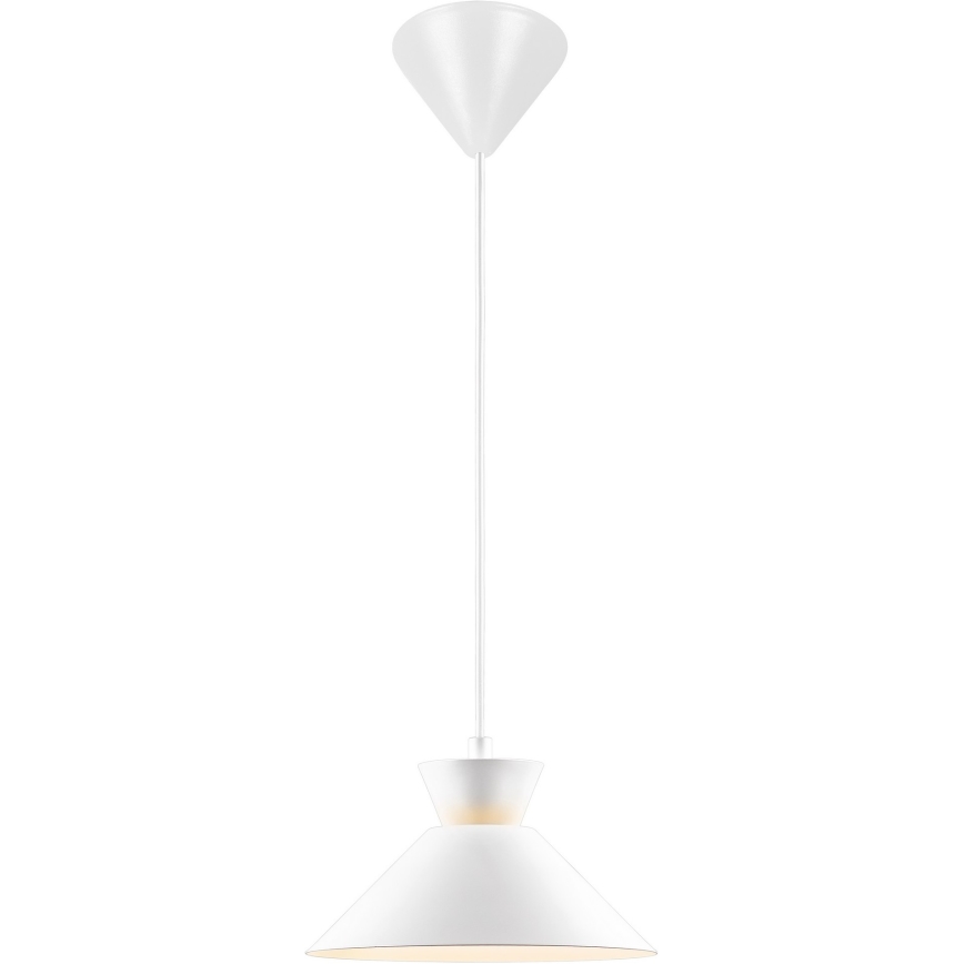 Nordlux - Candeeiro suspenso DIAL 1xE27/40W/230V diâmetro 25 cm branco