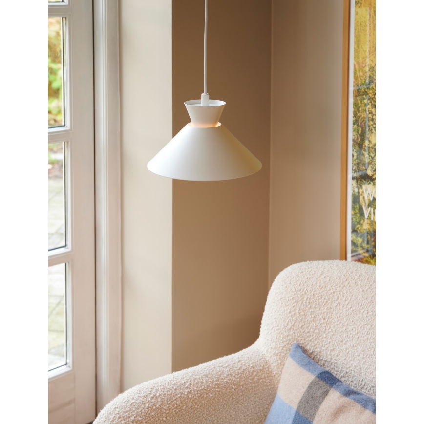 Nordlux - Candeeiro suspenso DIAL 1xE27/40W/230V diâmetro 25 cm branco