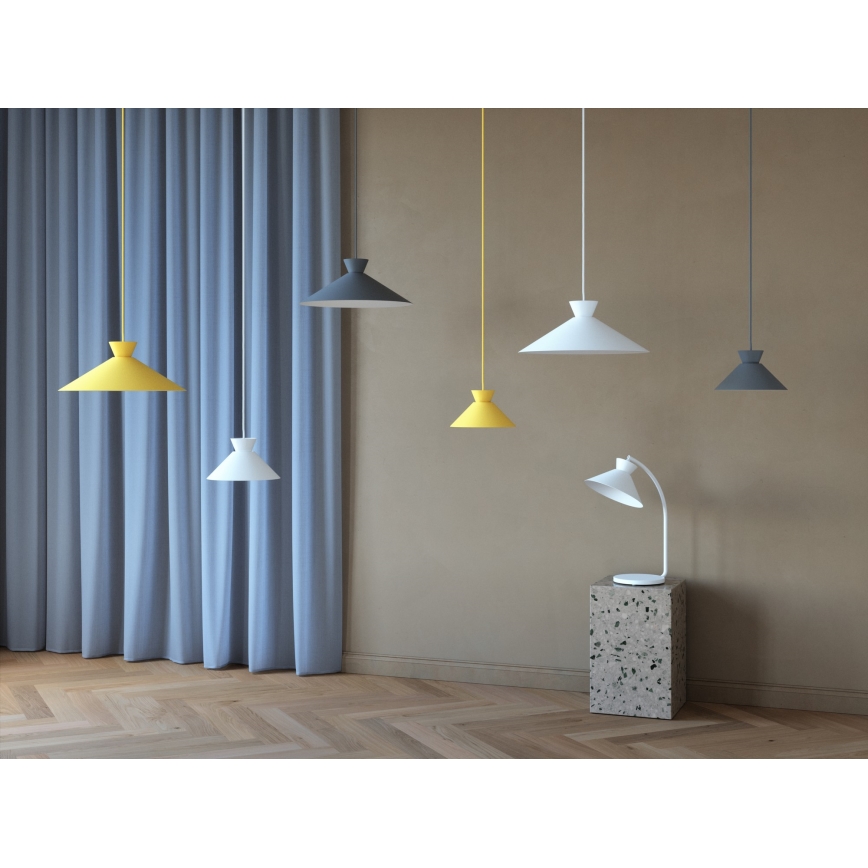 Nordlux - Candeeiro suspenso DIAL 1xE27/40W/230V diâmetro 45 cm amarelo