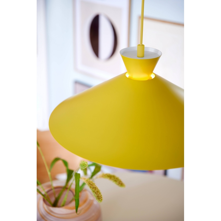 Nordlux - Candeeiro suspenso DIAL 1xE27/40W/230V diâmetro 45 cm amarelo