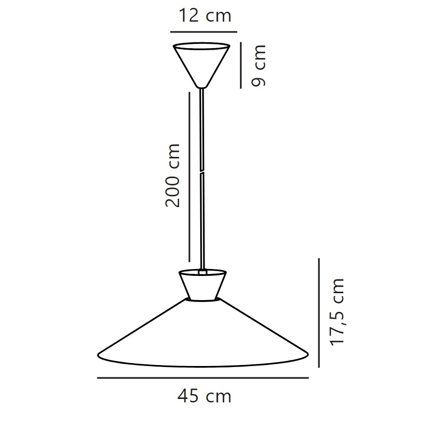 Nordlux - Candeeiro suspenso DIAL 1xE27/40W/230V diâmetro 45 cm branco