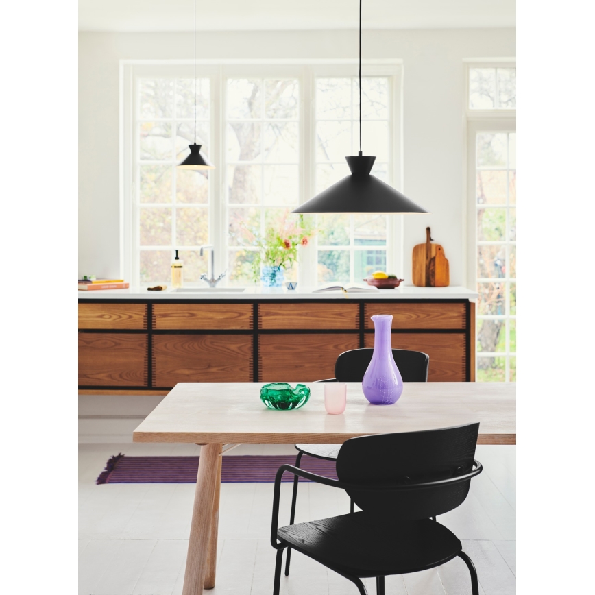 Nordlux - Candeeiro suspenso DIAL 1xE27/40W/230V diâmetro 45 cm preto