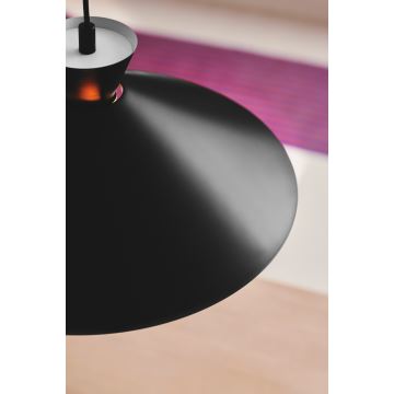 Nordlux - Candeeiro suspenso DIAL 1xE27/40W/230V diâmetro 45 cm preto