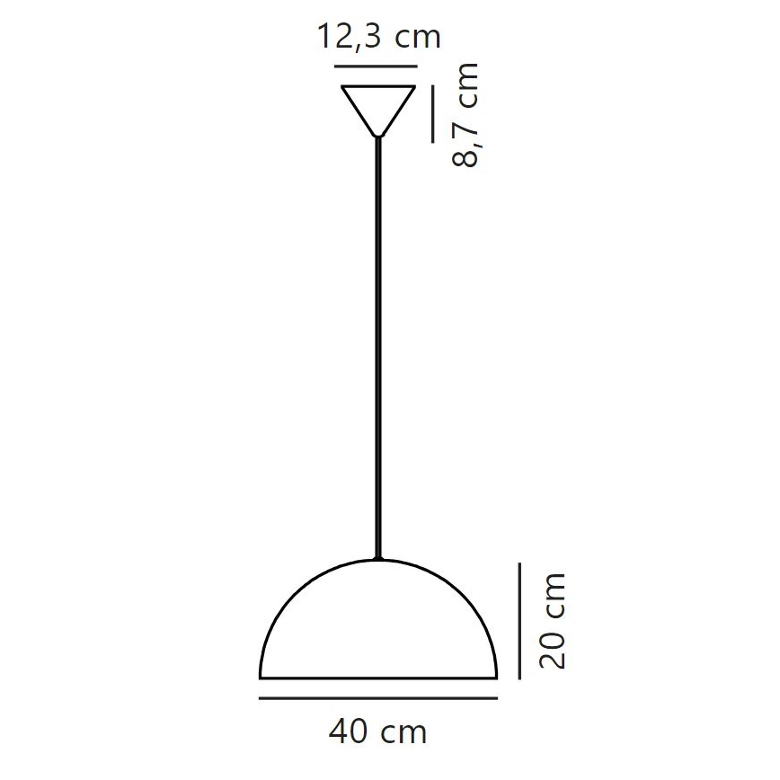 Nordlux - Candeeiro suspenso ELLEN 1xE27/40W/230V