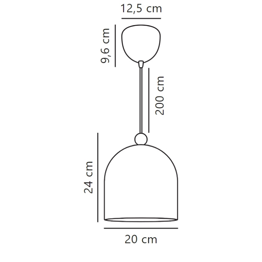 Nordlux - Candeeiro suspenso GASTON 1xE27/40W/230V azul/branco