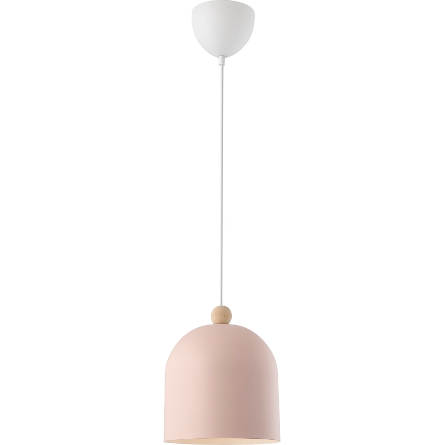 Nordlux - Candeeiro suspenso GASTON 1xE27/40W/230V rosa/branco