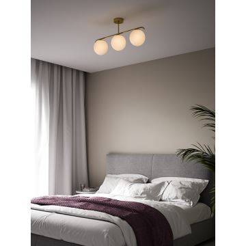 Nordlux - Candeeiro suspenso GRANT 3xE14/25W/230V dourado