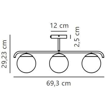 Nordlux - Candeeiro suspenso GRANT 3xE14/25W/230V dourado