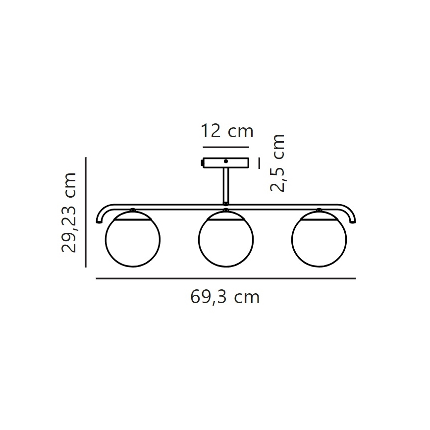 Nordlux - Candeeiro suspenso GRANT 3xE14/25W/230V dourado