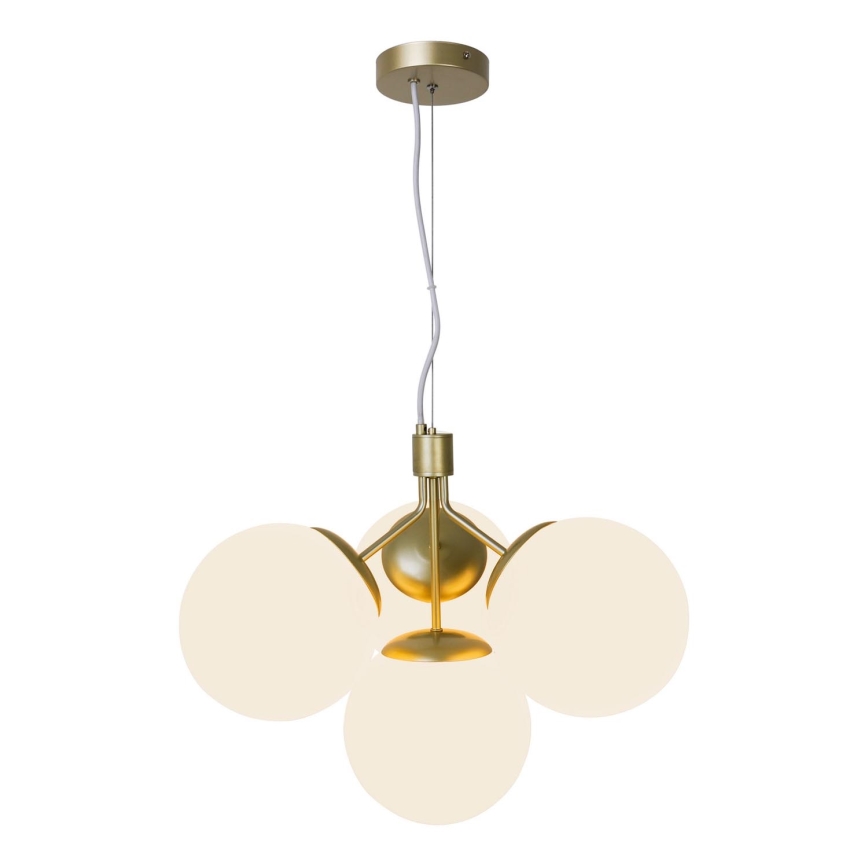 Nordlux - Candeeiro suspenso IVONA 4xE27/28W/230V dourado